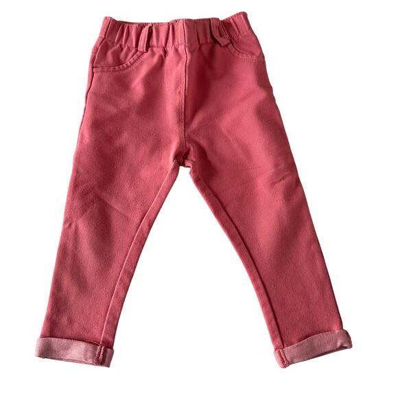 Kiabi Pink Jeggings with Rolled Hem - Size 18 Months - Picture 1 of 5